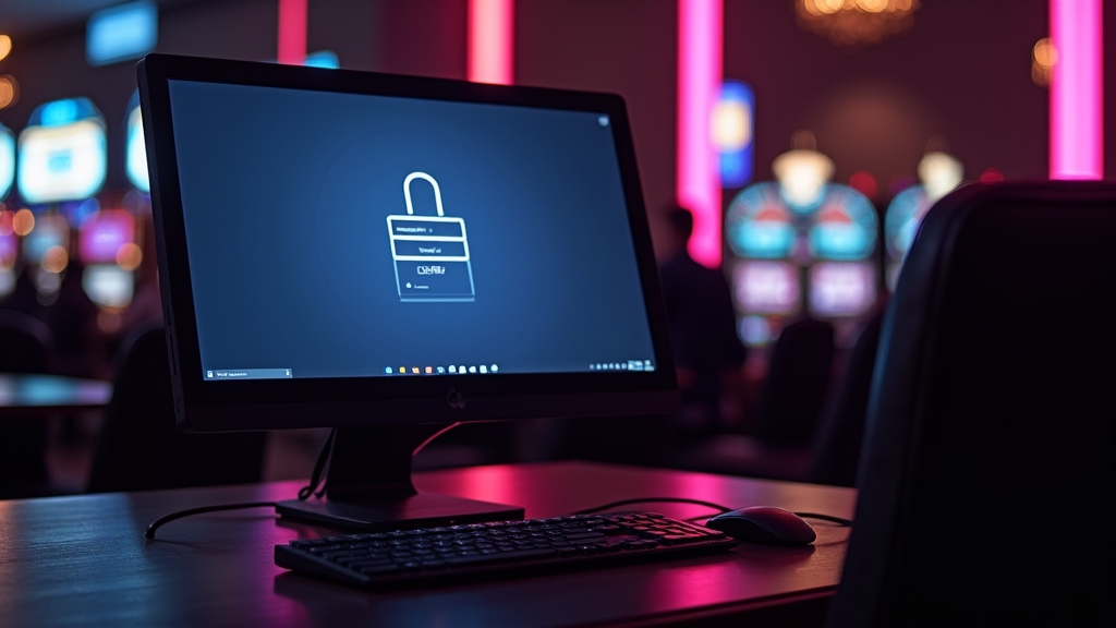 Un ordinateur partagé avec un compte casino déconnecté en toute sécurité